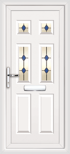 Harrow Seville 4 white upvc front door